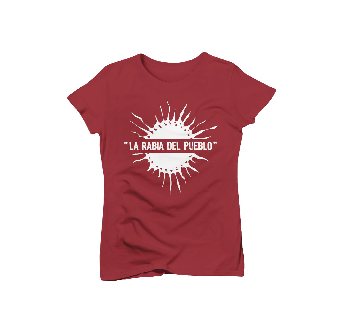 T-shirt femme soleil bordeaux