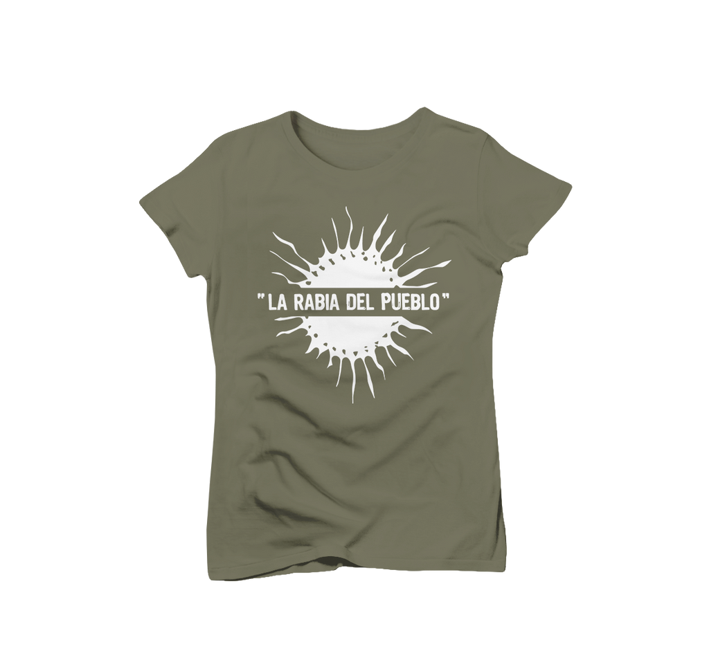 T-shirt femme soleil kaki