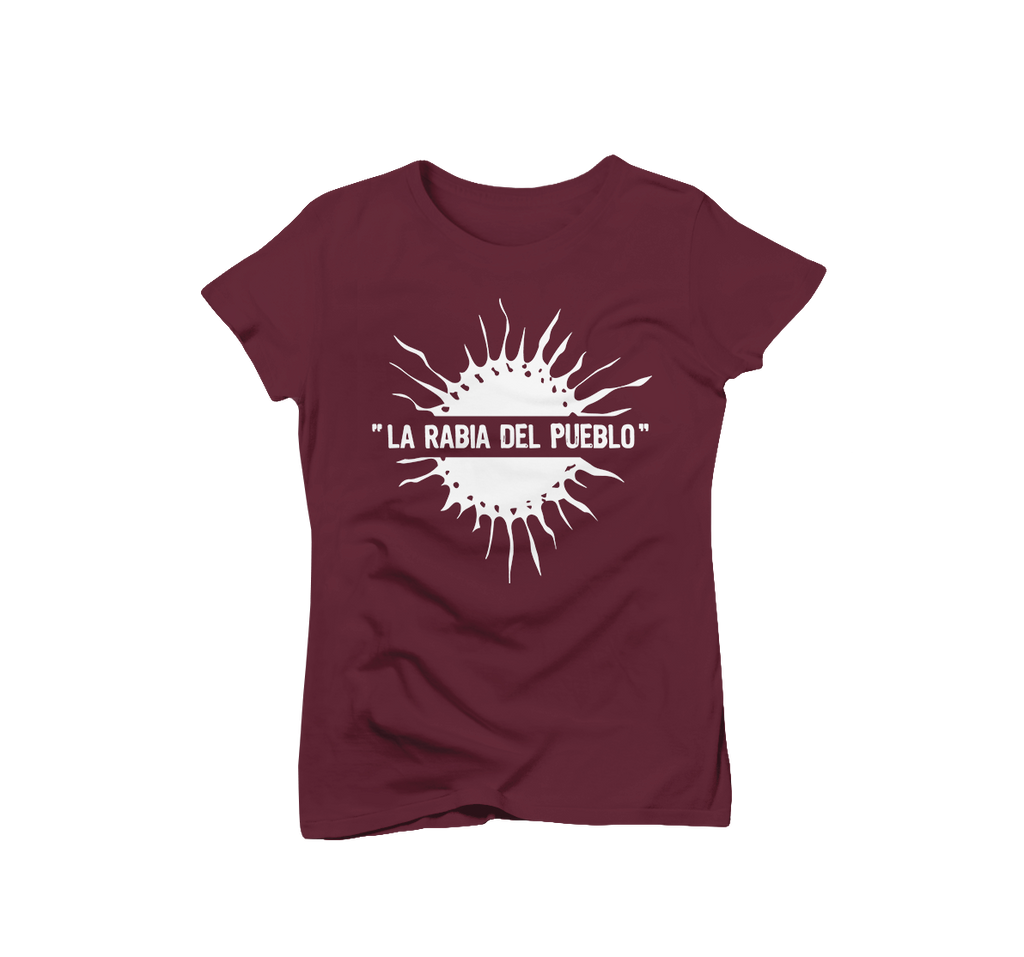 T-shirt femme soleil bordeaux