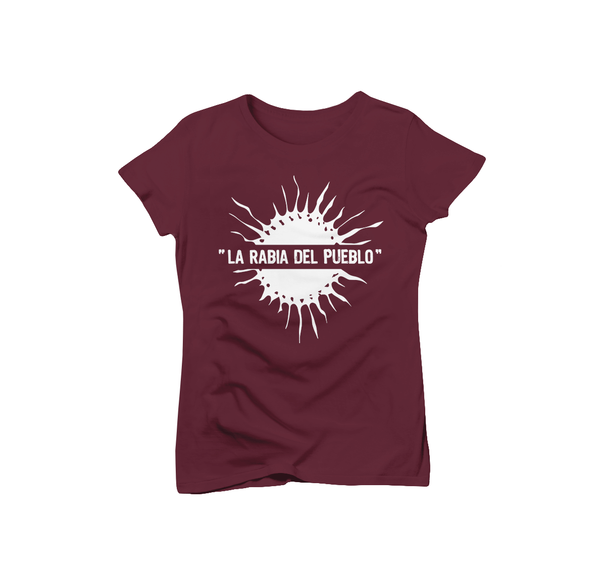 T-shirt femme soleil bordeaux