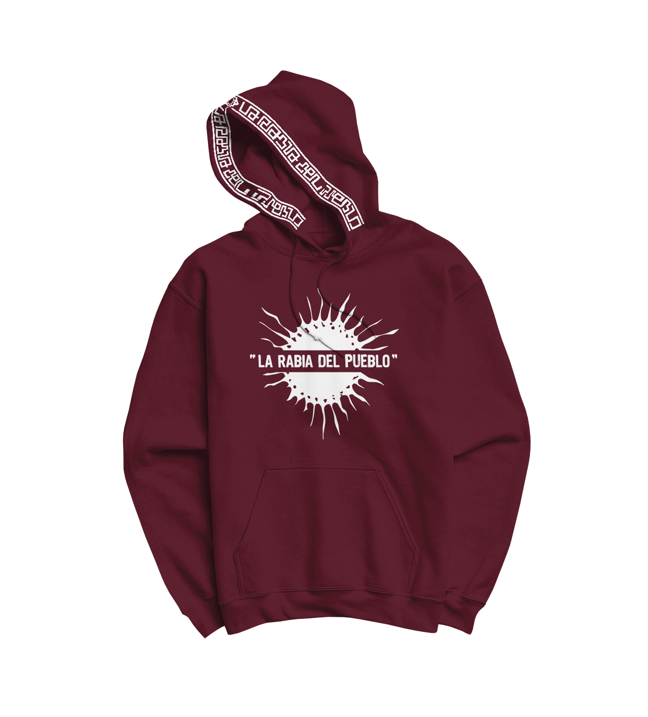 Sweat Capuche Bordeaux Homme