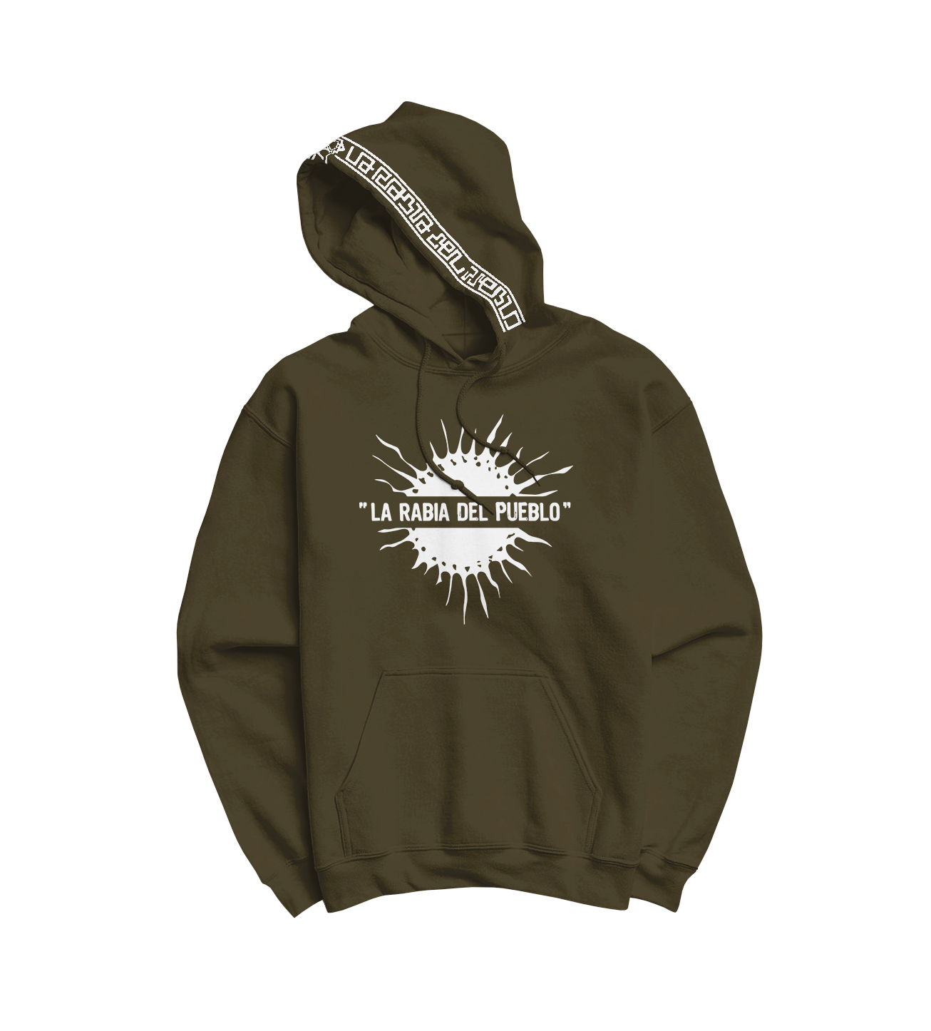 Sweat Capuche Kaki Homme