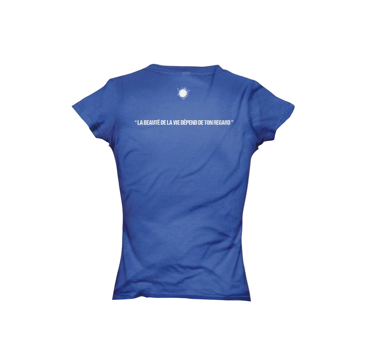 T-shirt femme soleil bleu