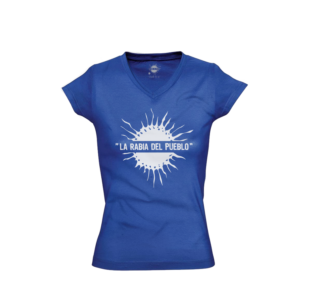 T-shirt femme soleil bleu
