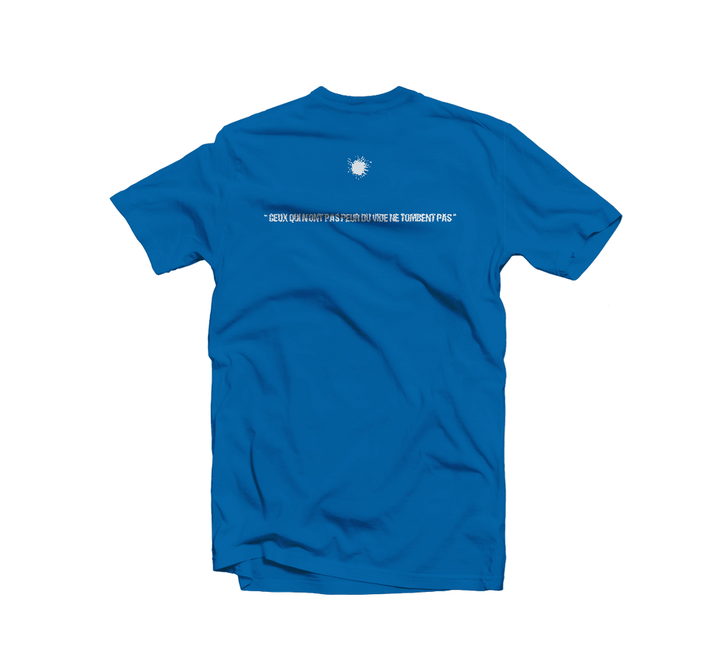 T-shirt homme carré bleu