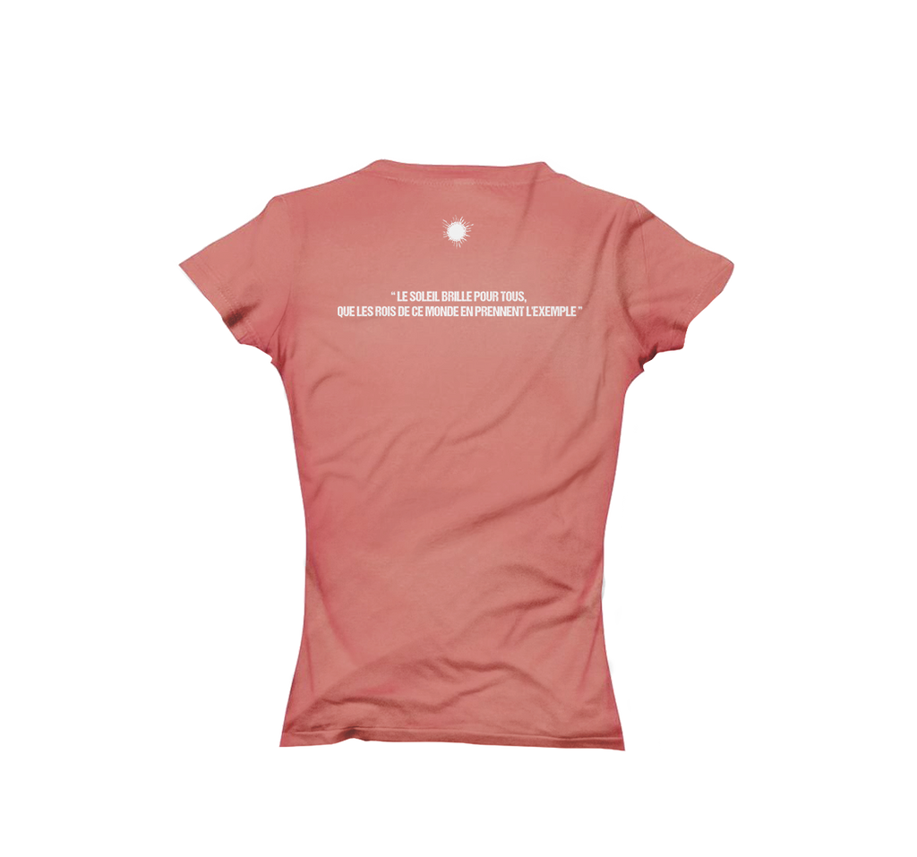 T-shirt femme soleil corail