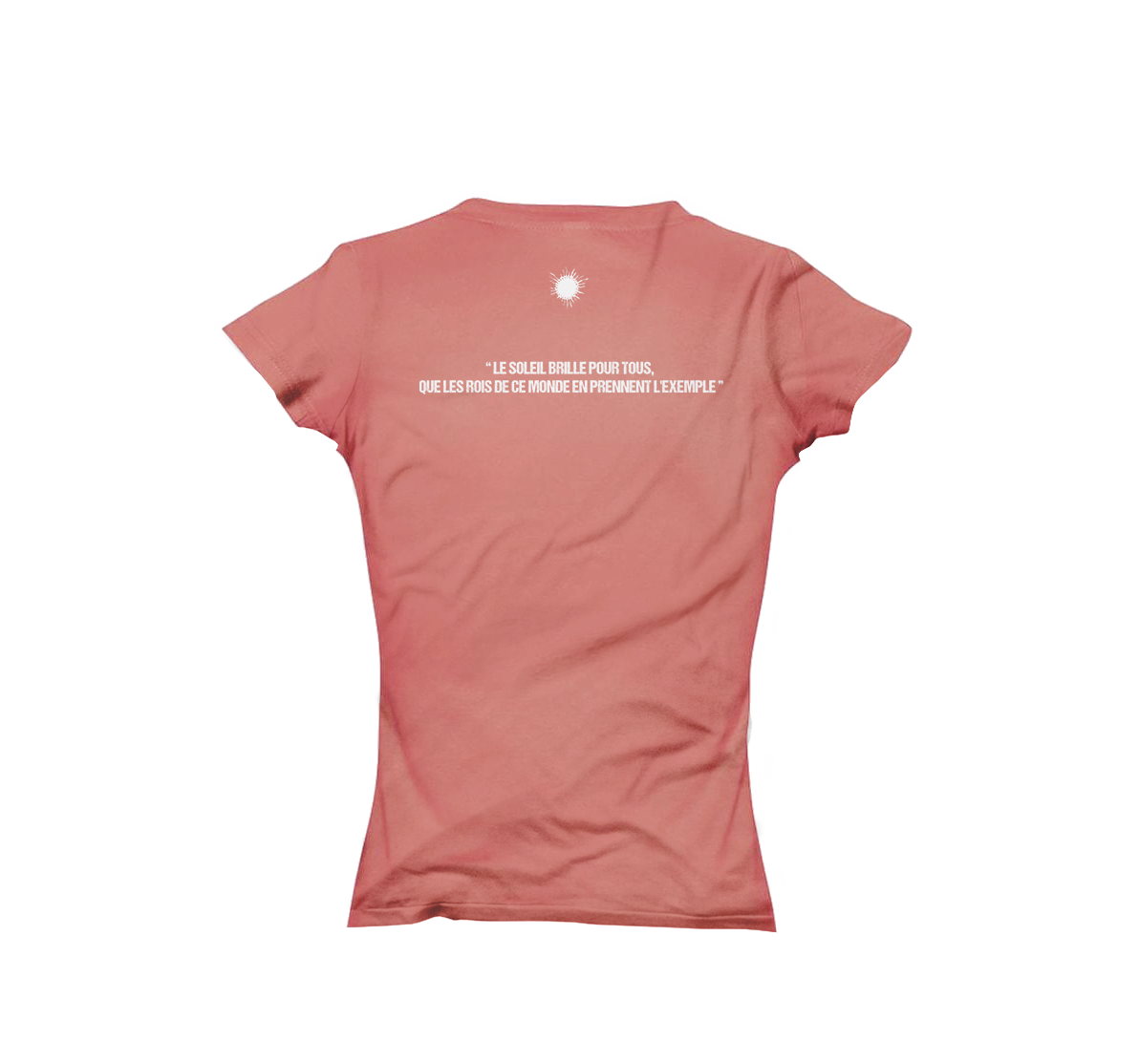 T-shirt femme soleil corail
