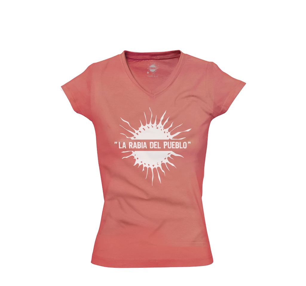 T-shirt femme soleil corail