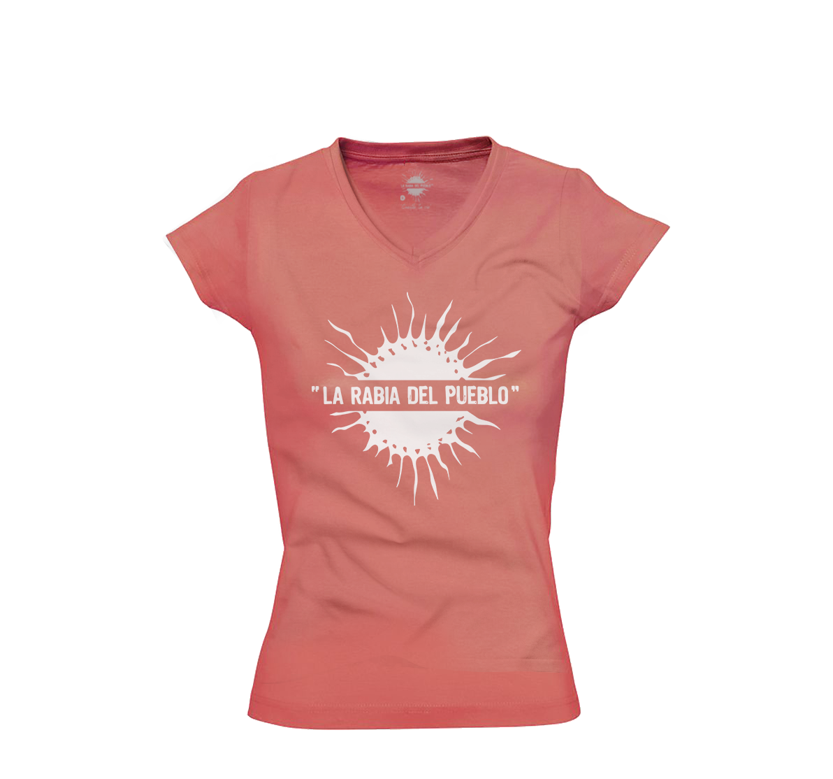 T-shirt femme soleil corail