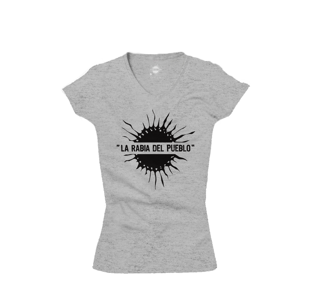 T-shirt femme soleil gris