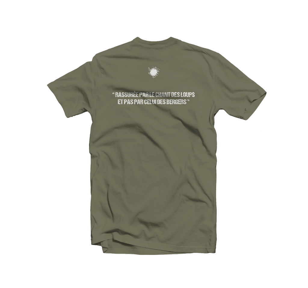 T-shirt homme soleil kaki