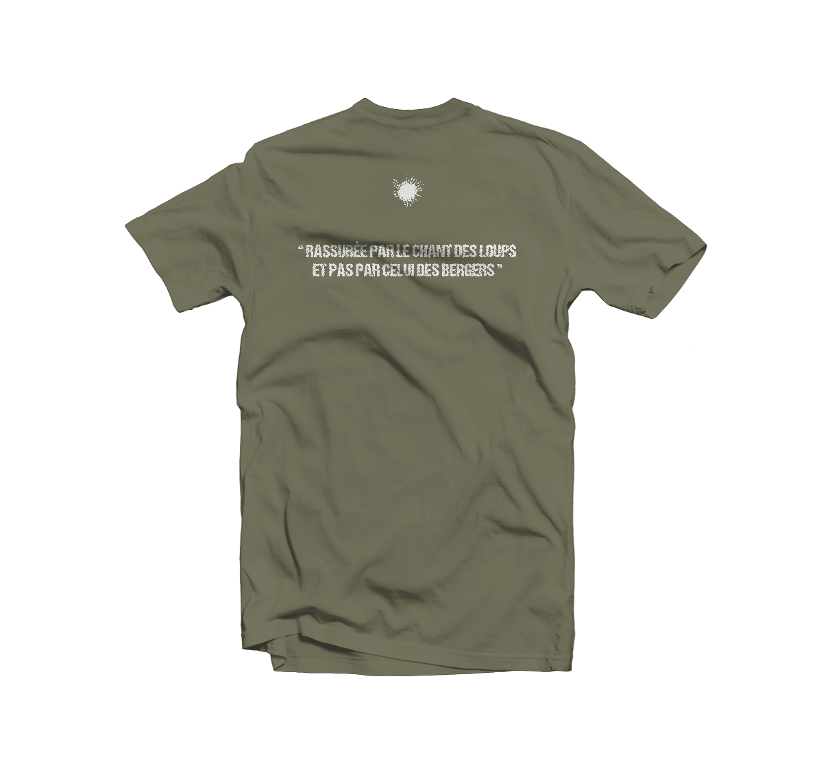 T-shirt homme soleil kaki