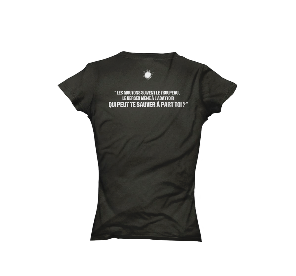 T-shirt femme soleil noir