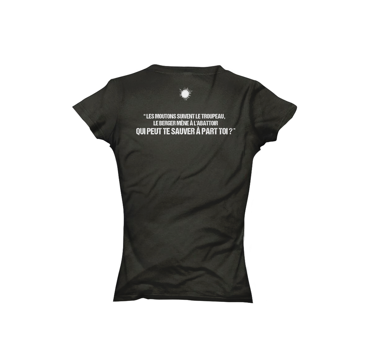 T-shirt femme soleil noir