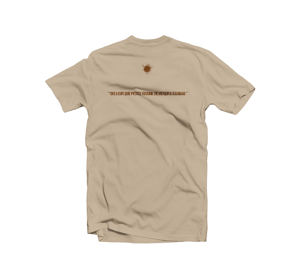 T-shirt homme carré sable