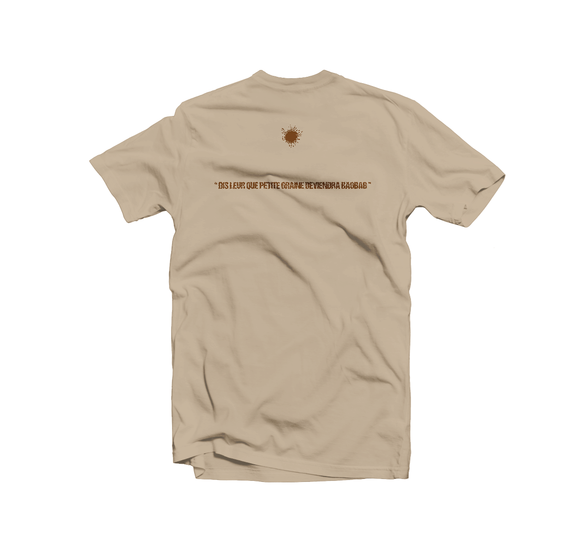 T-shirt homme carré sable