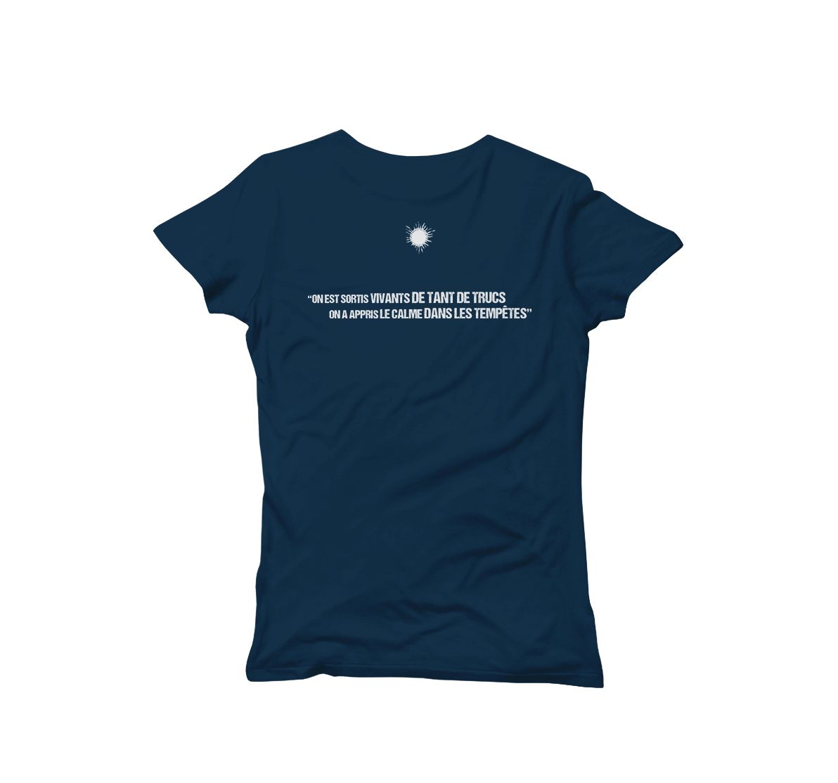 T-shirt femme soleil navy