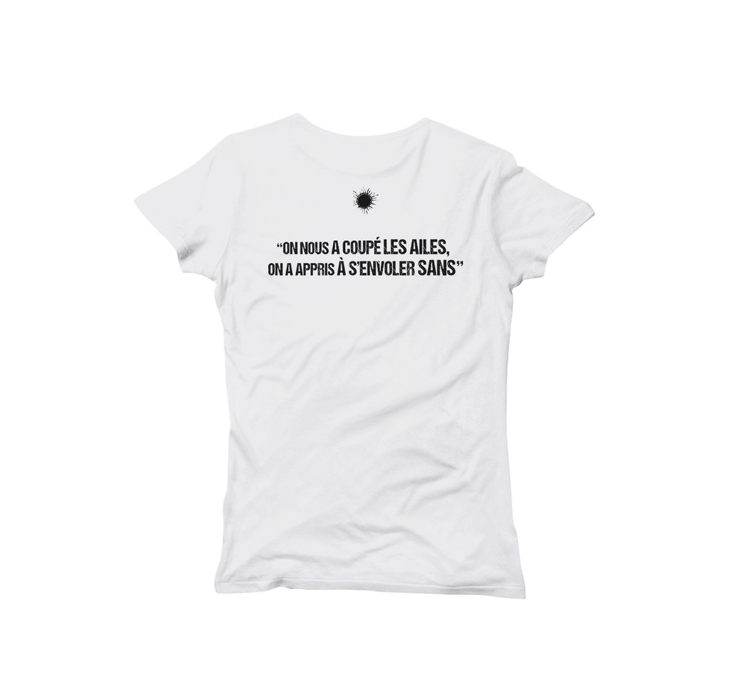 T-shirt femme soleil blanc