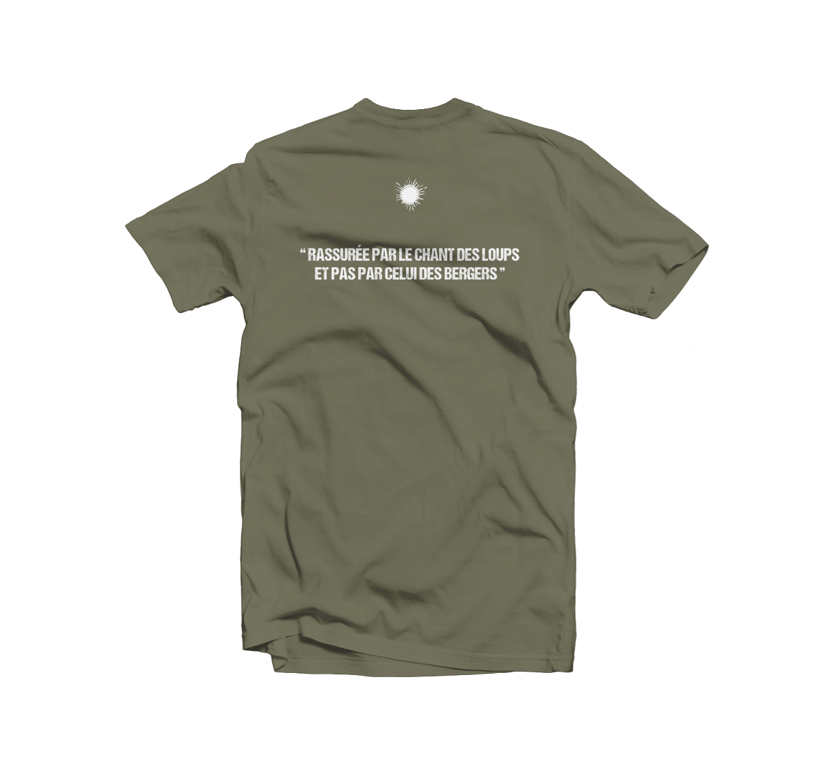 T-shirt homme carré Kaki